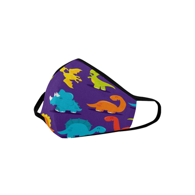 Happy Dinosaur Purple Mask