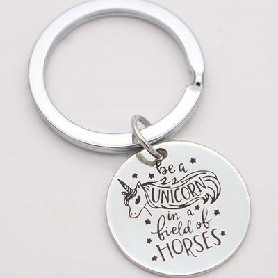 "Be a unicorn in a field of horses" Necklace & Keychain - Well Pick Review