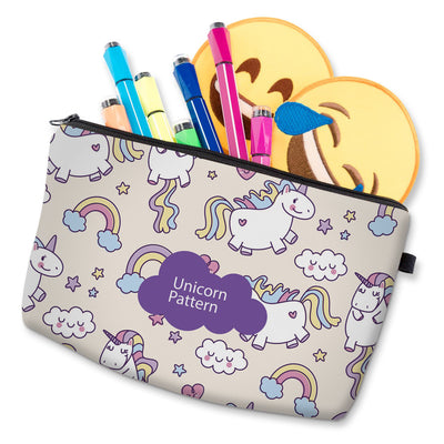Rainbow Cloud Unicorn Cosmetic Bag