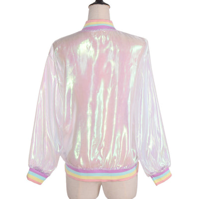 Rainbow Hologram Transparent Jacket