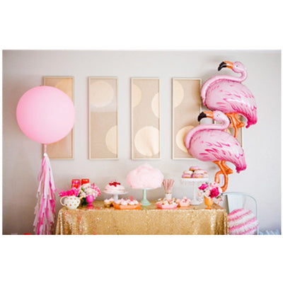 Jumbo Pink Flamingo Balloons Tropical Party Decoration