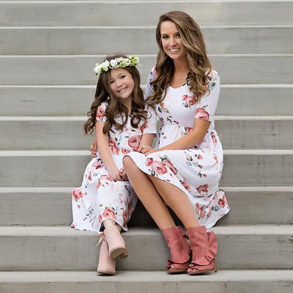 Floral dress mom 2025 and daughter