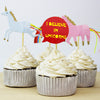 Unicorns Theme Party Cupcake Toppers
