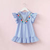 Blue Stripe Tassel Matching Dress - Well Pick Review