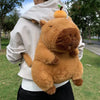 Fluffy Capybara Plush Backpack