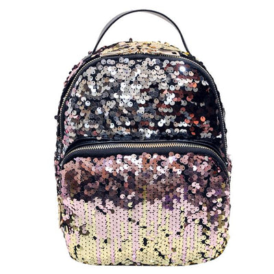 Sequins PU Leather Backpack