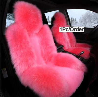 Pink Fur Car Seat Cover