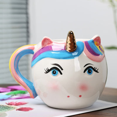 Cartoon Unicorn Colorful Ceramic Mug