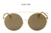 Oversize Rose Gold Mirror Sunglasses