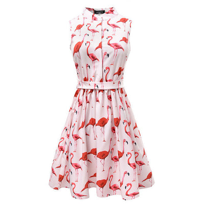 2 Styles Flamingo Cactus Summer Dress - Well Pick Review