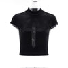 Cross Grunge Punk Top