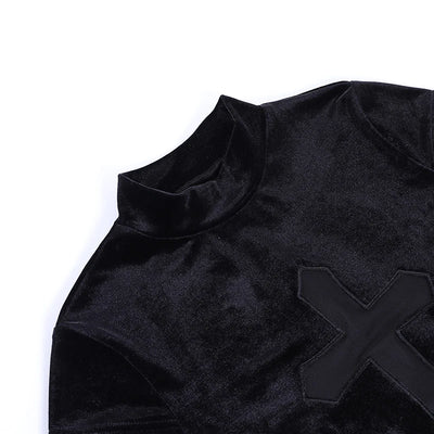 Cross Grunge Punk Top