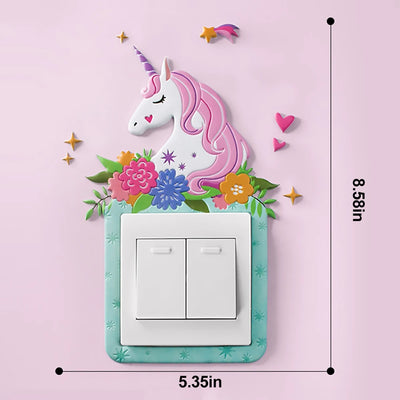 3D Unicorn & Animals Switch Sticker Decoration