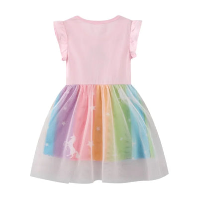 Rainbow Unicorn Princess Party Tutu Dress