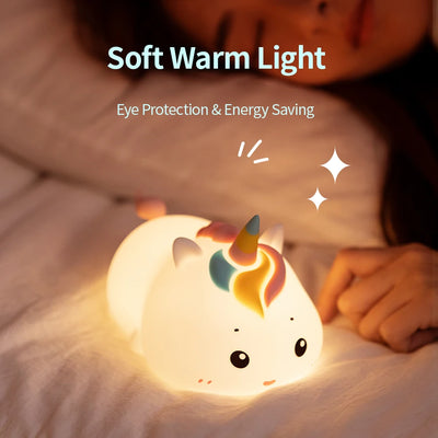 Lazy Unicorn Color Changing Patting Lamp