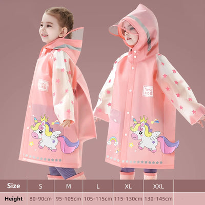 Kids Raincoat (Dinosaur Unicorn Rabbit)