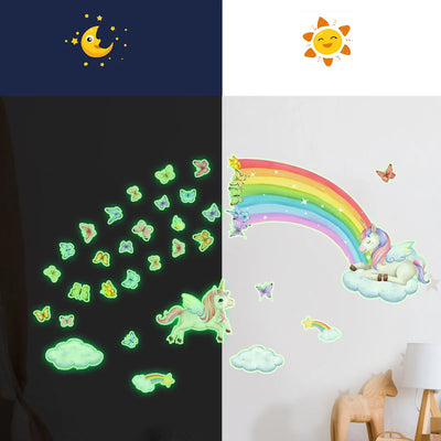 Unicorn Rainbow Luminous Wall Stickers