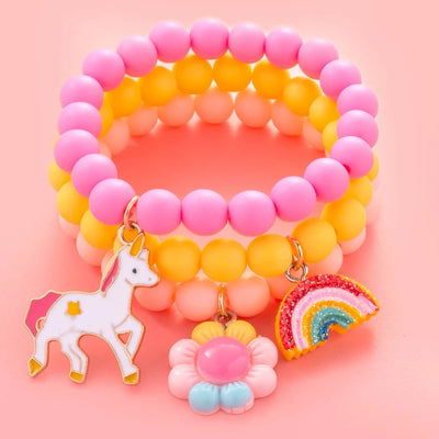 Colorful Candy Color Kids Bracelet Set