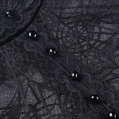 Gothic Spider Web Lace Top