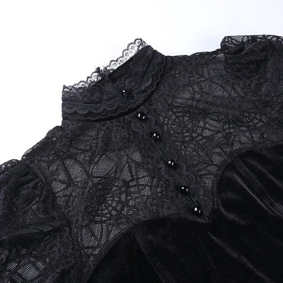 Gothic Spider Web Lace Top