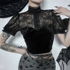 Gothic Spider Web Lace Top