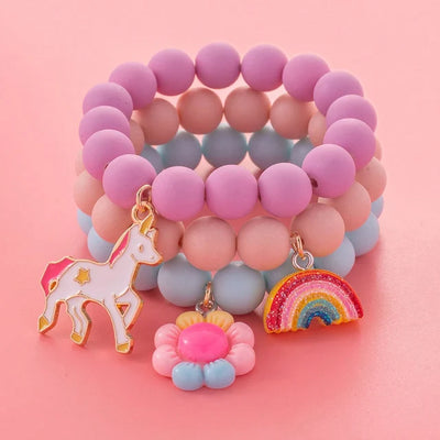 Colorful Candy Color Kids Bracelet Set