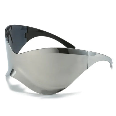 Oversized Futuristic Shield Sunglasses