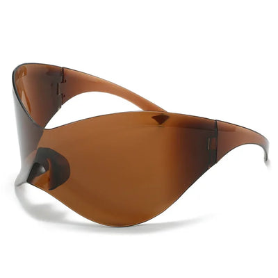 Oversized Futuristic Shield Sunglasses