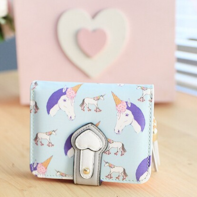 2 Colors Lovely Unicorn Short Wallet  - Well Pick Review