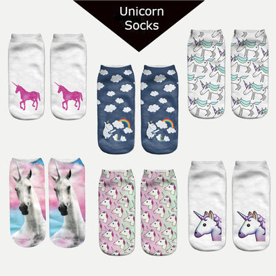 16 Styles Colorful Unicorn Ankle Socks - Well Pick Review