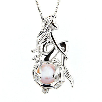 Free - Mermaid Pearl Cage Necklace