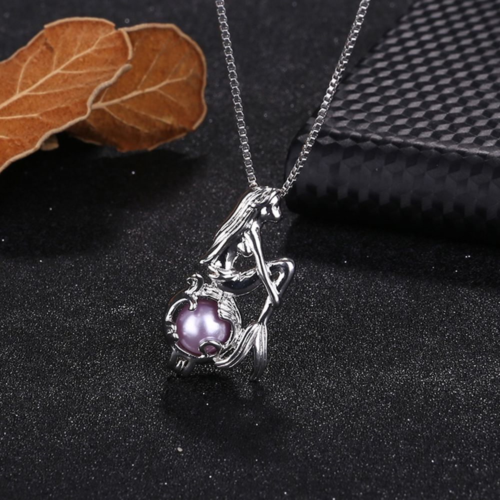 925 sterling silver Halloween skull pearl cage pendant LP pearl jewelry  store