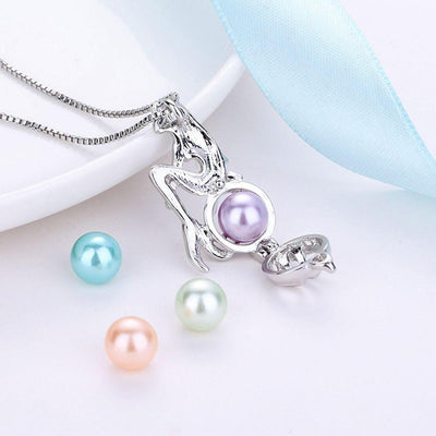 Mermaid Pearl Cage Necklace