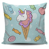 Ice Cream Unicorn & Candies Pillow Covers