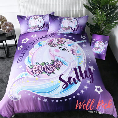 Personalized Unicorn Bedding Set Collection