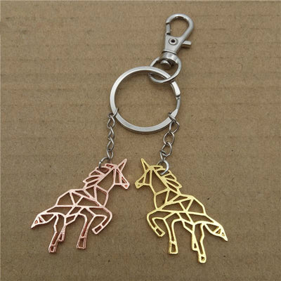 Origami Unicorn Keychain