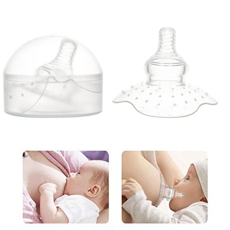 2Pcs/set Silicone Nipple Protector Nursing Cover Breastfeeding