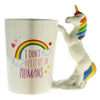 Rainbow Unicorn 'I Dont Believe In Humans' Mug™