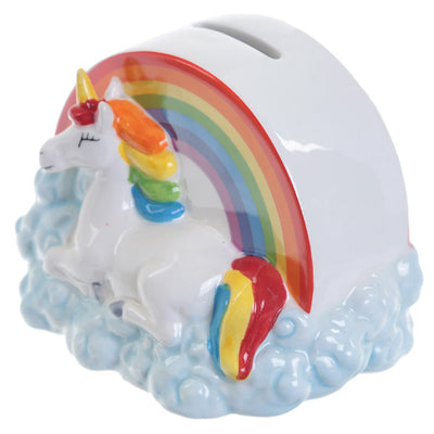 Unicorn Rainbow Cloud Money Box