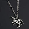 Unicorn Origami Necklace