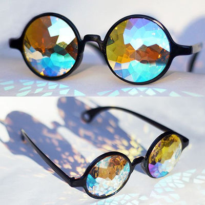 Retro Round Kaleidoscope Sunglasses