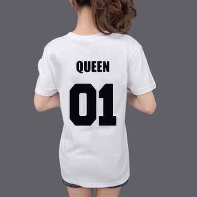 King Queen Cotton Couple Tee