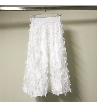 Summer Tulle Tassel Skirt