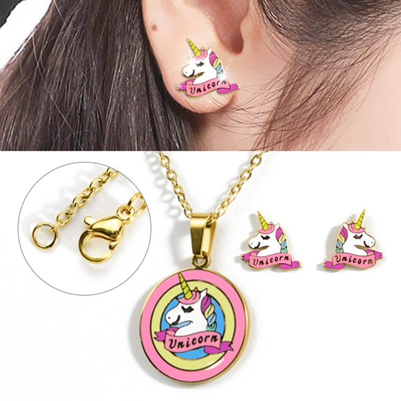 Colorful Unicorn Jewelry Set - Well Pick
