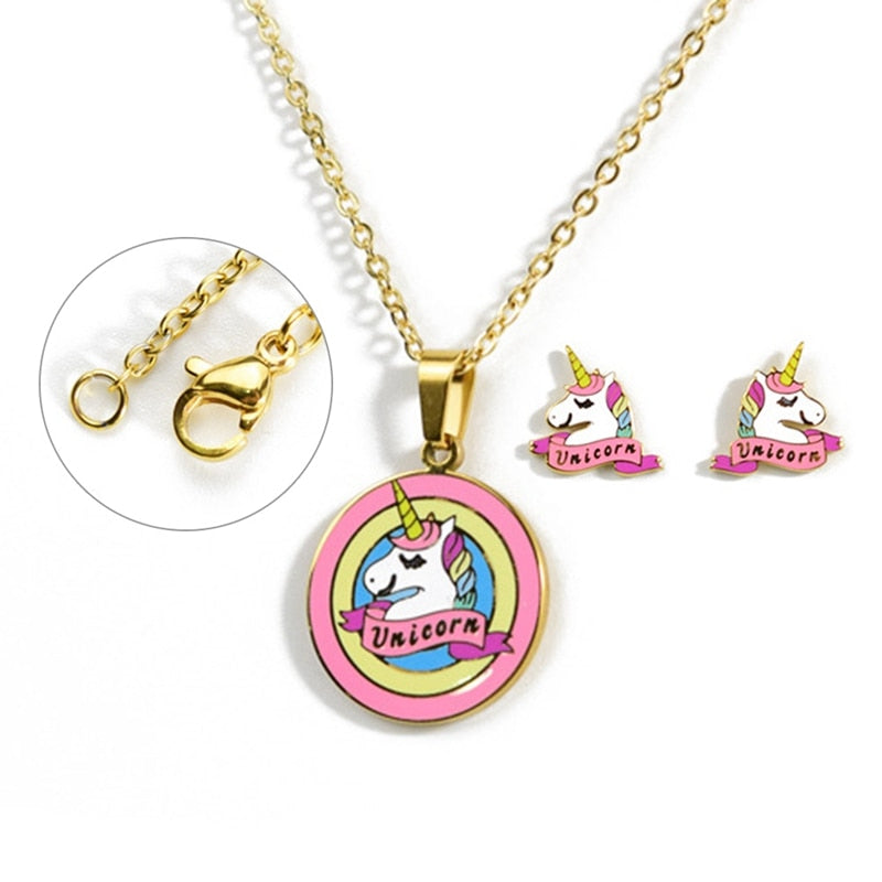 Colorful Unicorn Jewelry Set - Well Pick