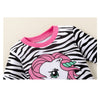 Zebra Unicorn Print Kid Clothing Set