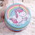 2pcs Colorful Unicorn Round Gift Box