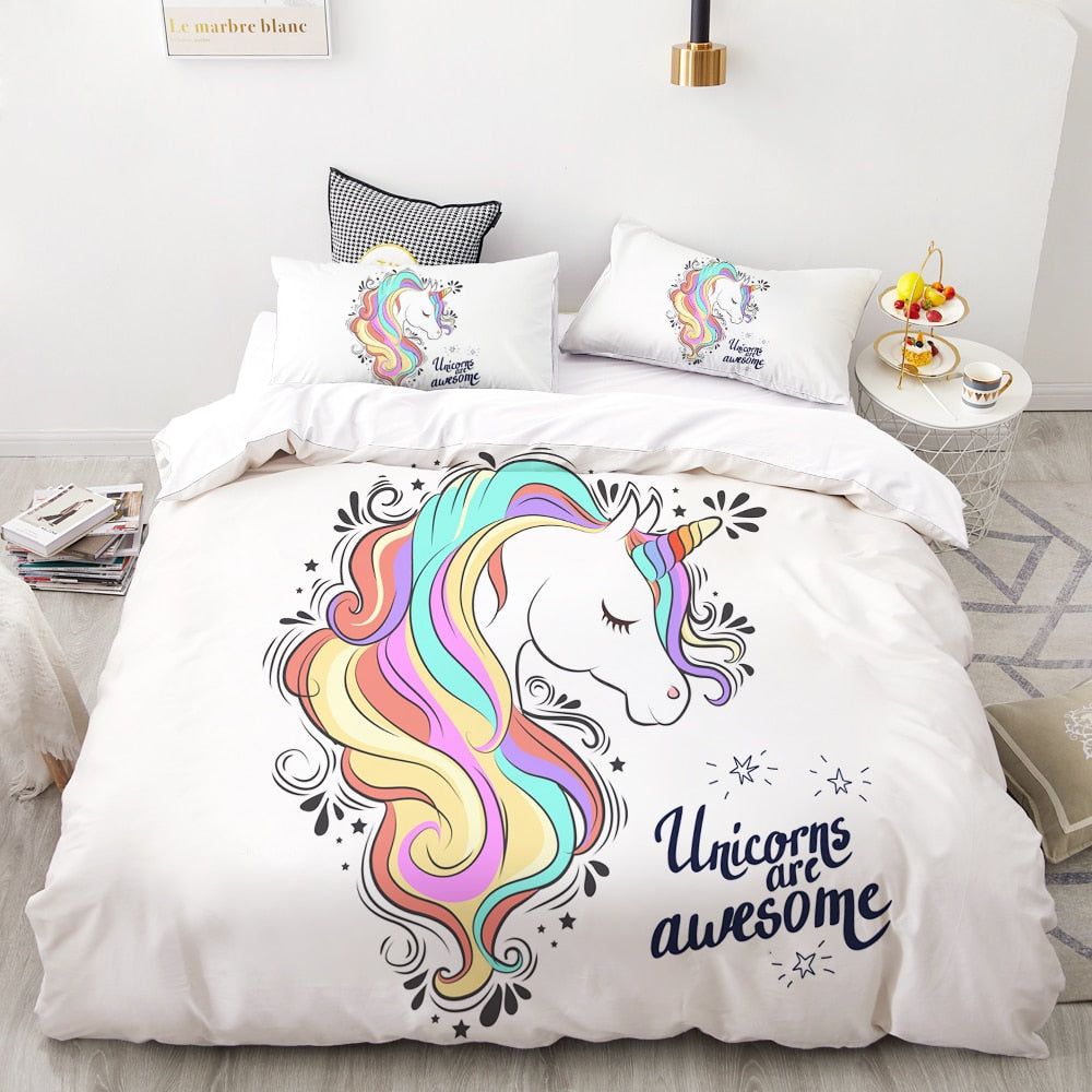 Unicorn bed set full clearance size