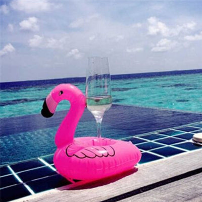 Mini Flamingo Donuts Tree Floating Inflatable Drink Holder Set