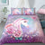 Watercolor Floral Unicorn Bedding Set